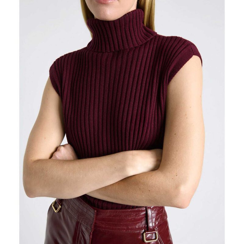 Cue Merino Roll Neck Tank image number 2